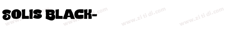 Solis Black字体转换